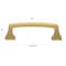 Gliderite Hardware 3 in. Center to Center Classic Base Pull Cabinet Hardware Handle - 87380-BG 87380-BG-1 - alternate 2